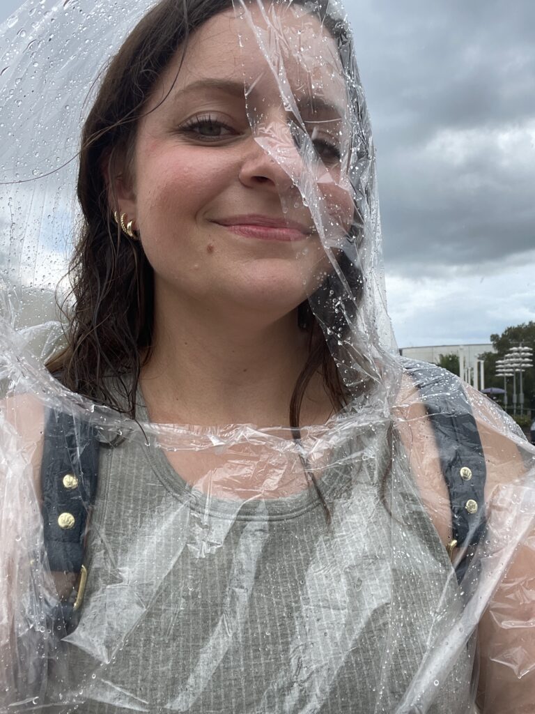 Disposable poncho for Disney packing list